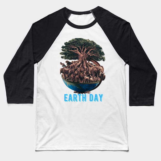 earth day Baseball T-Shirt by smailyd